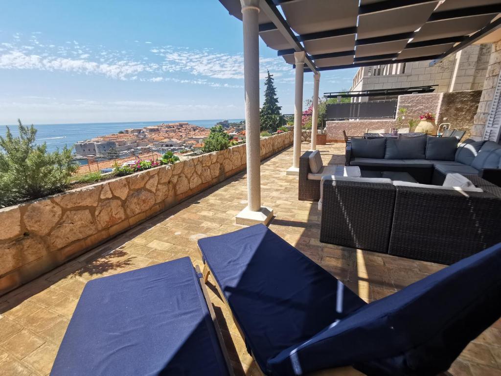 Image of Dubrovniks best views apartment from a spacious terrace